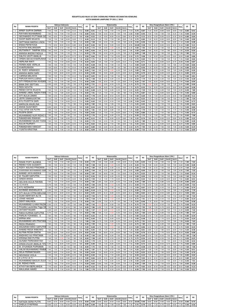 Student Performance Summary | PDF