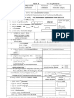 Admission Form