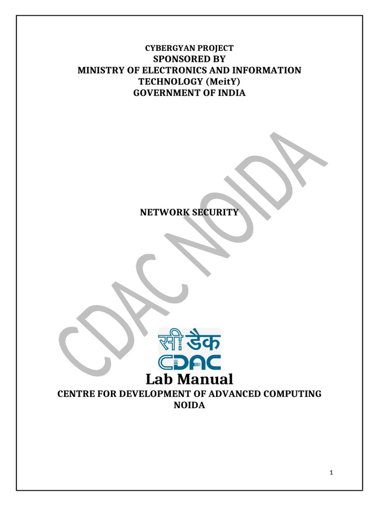 FDP Lab Manual - Network Security - Day1 | PDF | Port (Computer ...