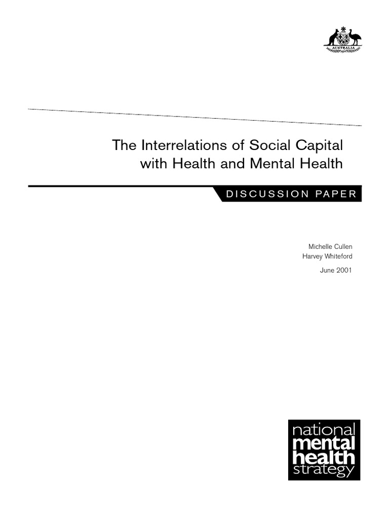 Social Capital's Impact on Health | PDF | Social Capital | Human Capital