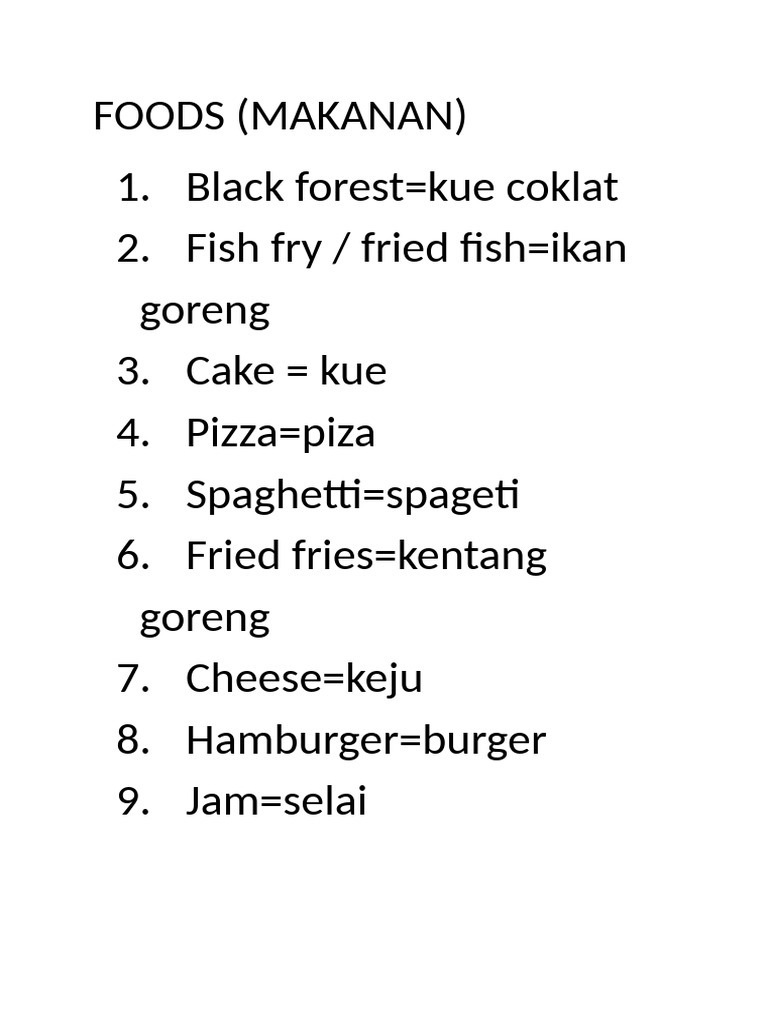 Foods | PDF