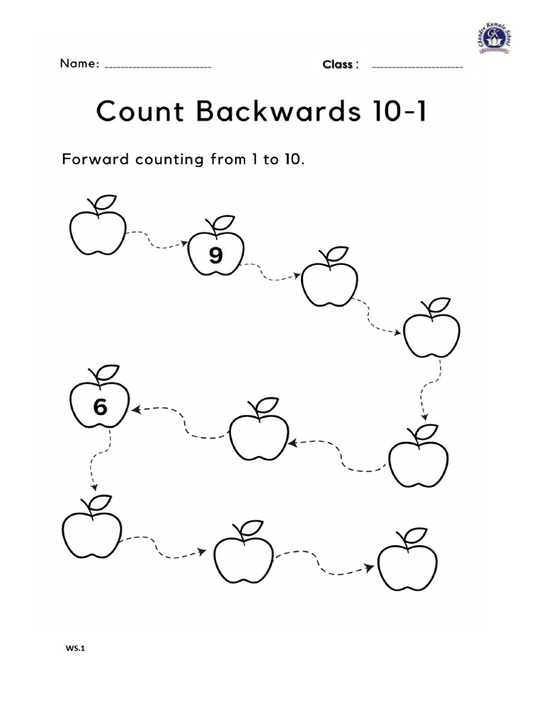 Count Backward | PDF