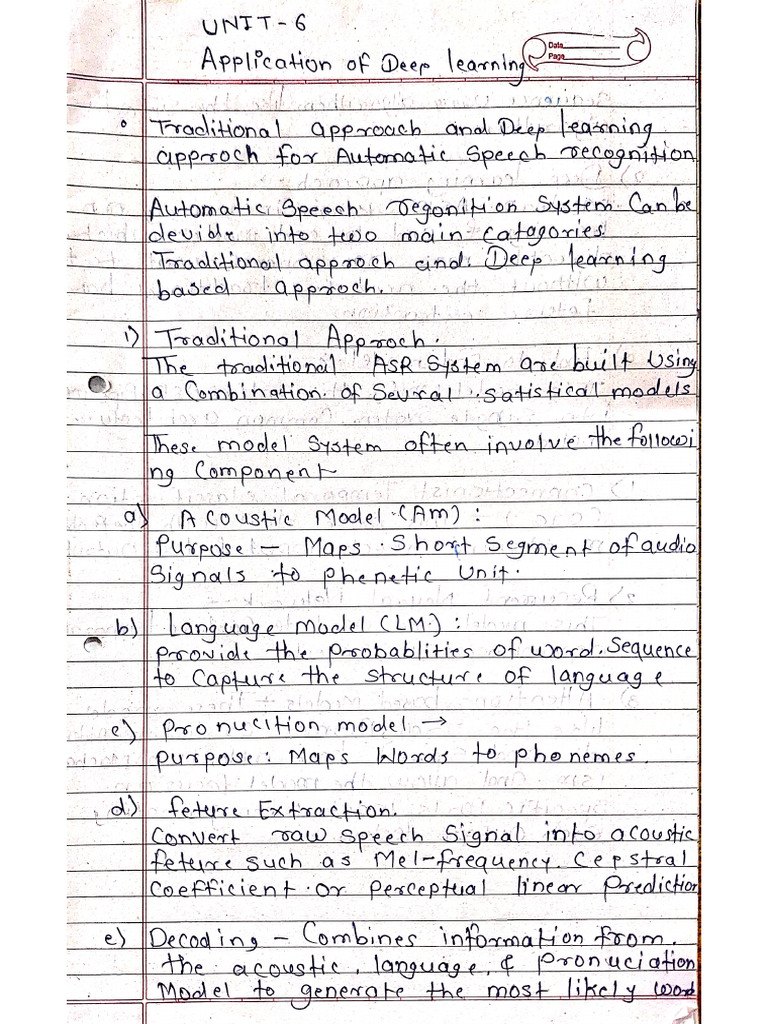DL Unit 06 Notes | PDF