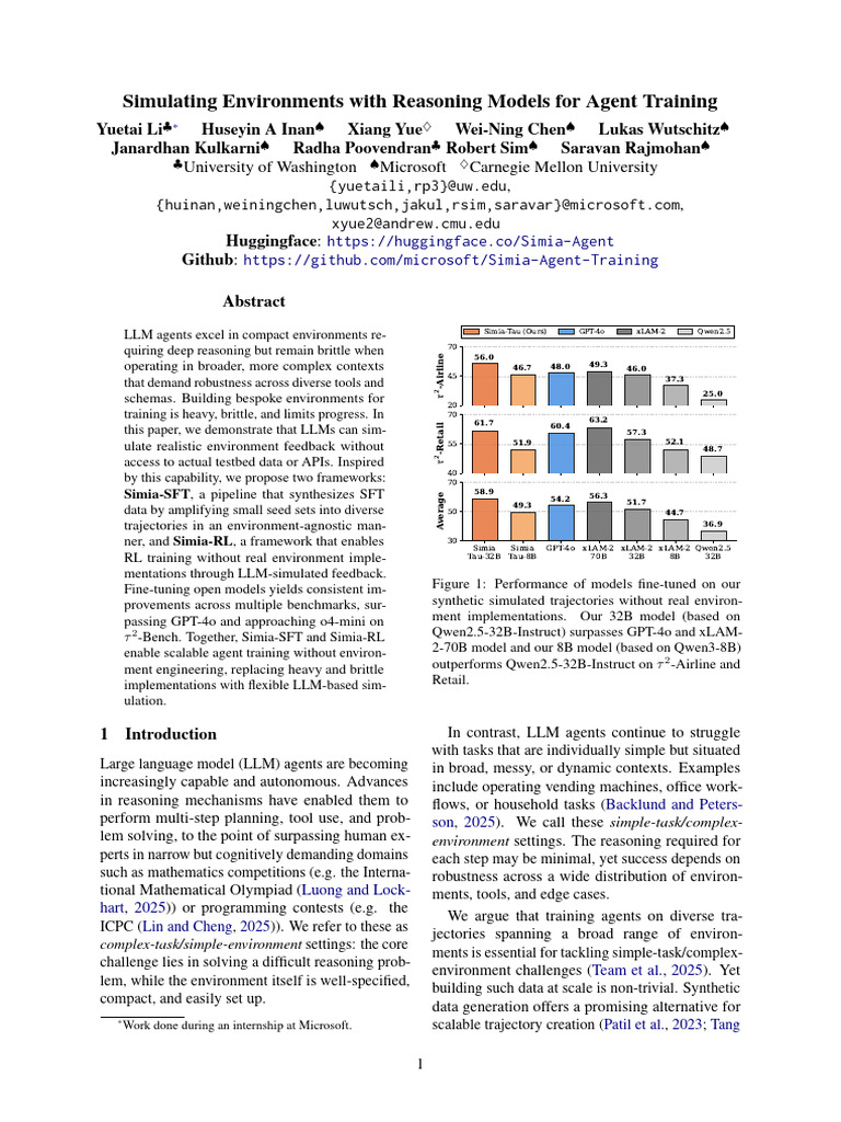 LLM-Based Simulation for Agent Training | PDF | Simulation