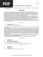 USP 645: Water Conductivity Standards | PDF | Ion | Calibration