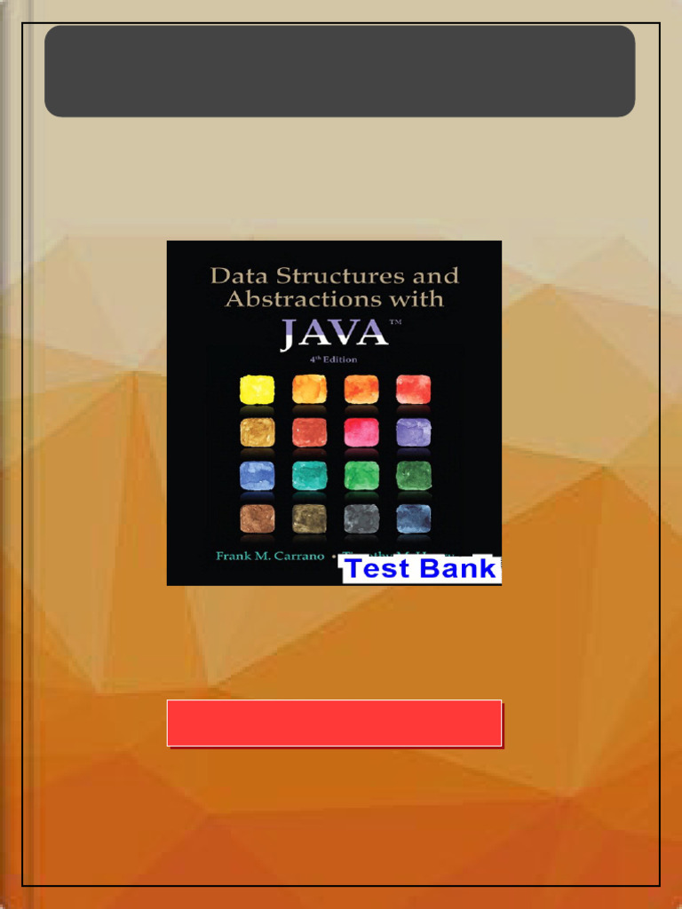 Data Structures and Abstractions with Java 4th Edition Carrano Test ...