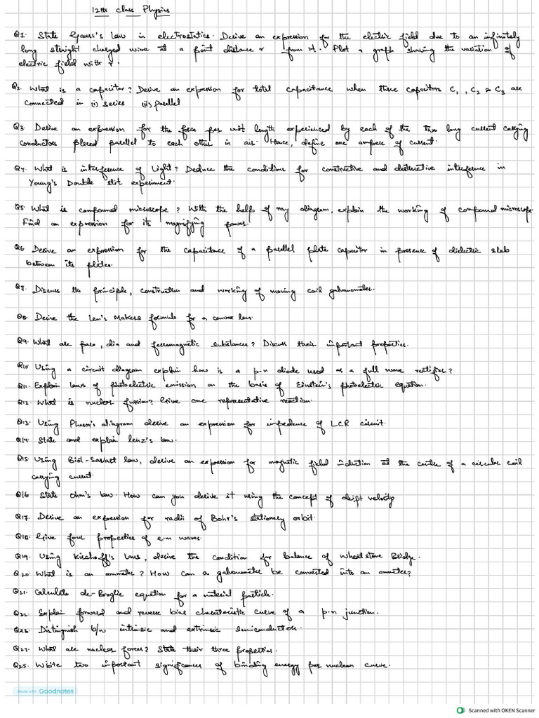 12th Physics - (2) - 1 | PDF