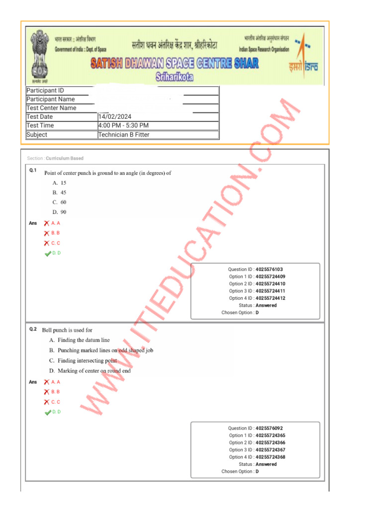 SDSC Fitter Paper 2 | PDF