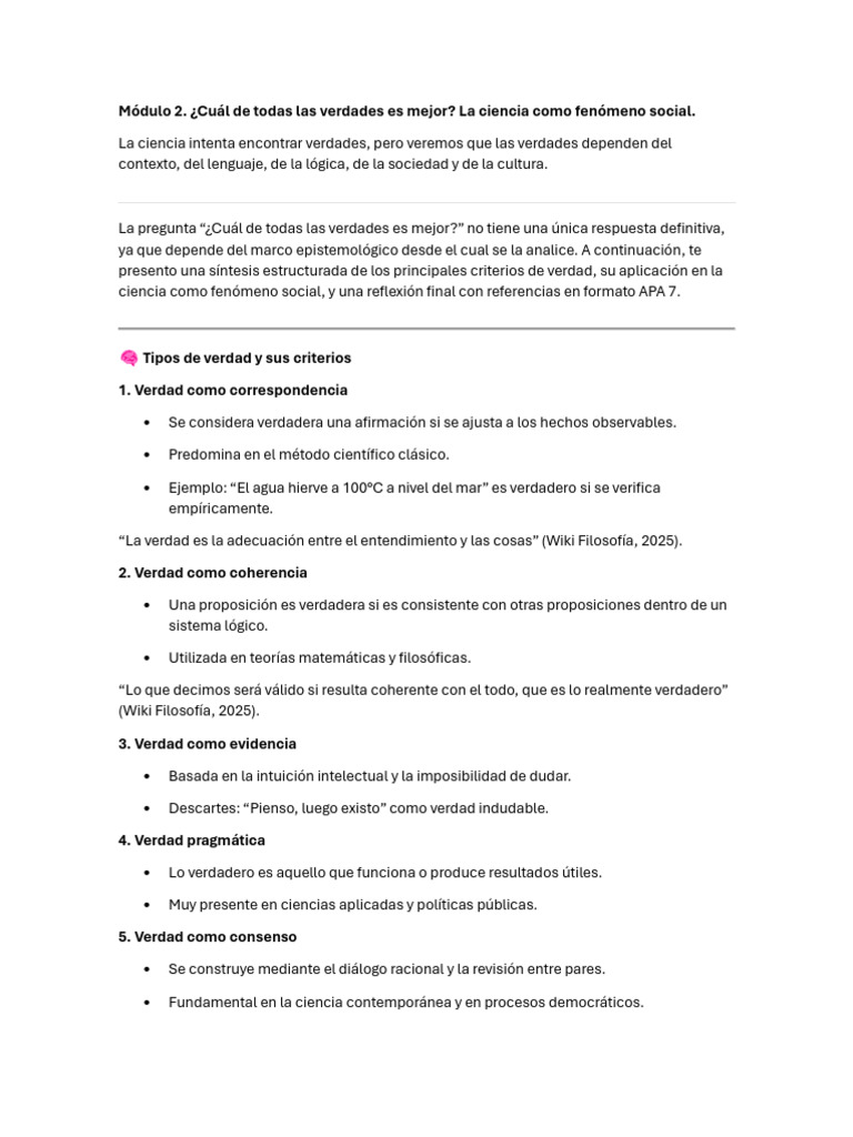 Módulo 2 DR GFFT 1 Octubre 2025 | PDF | Verdad | Lógica