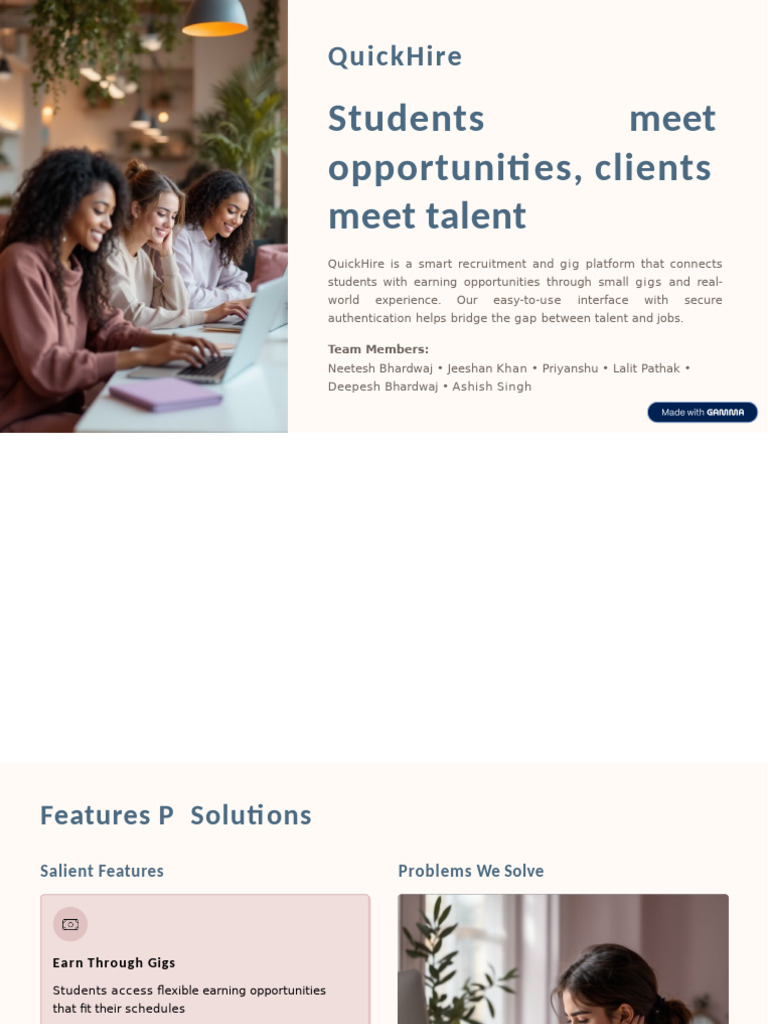 QuickHire | PDF
