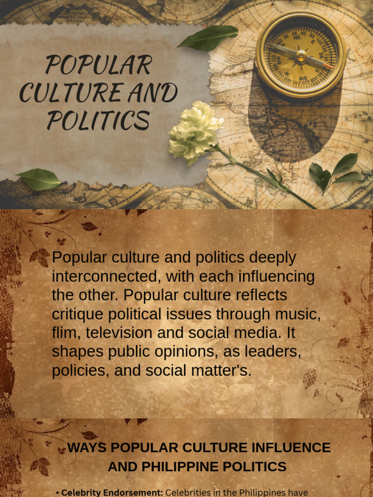 Influence of Pop Culture on Philippine Politics | PDF | Popular Culture ...