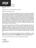 Sample Letter of Request Template For PCSO Medical Assistance Tagalog | PDF