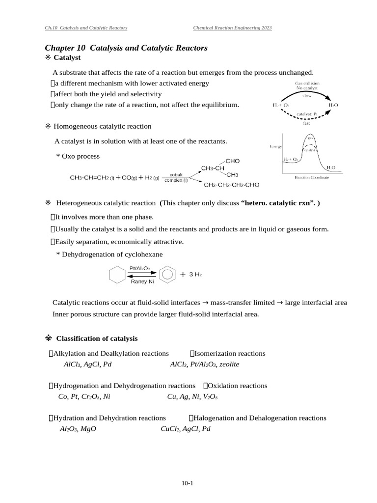 Catalysis and Catalytic Reactors Overview | PDF | Catalysis | Adsorption