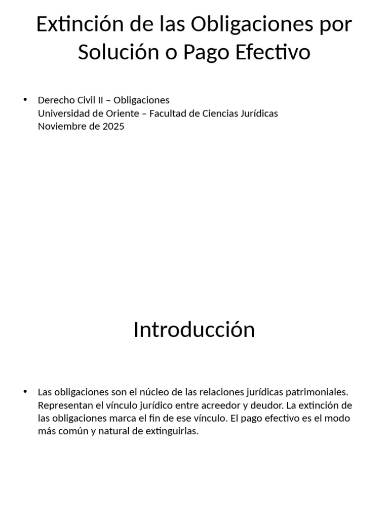 Extincion de Las Obligaciones Por Pago Efectivo | PDF | Pagos | Justicia