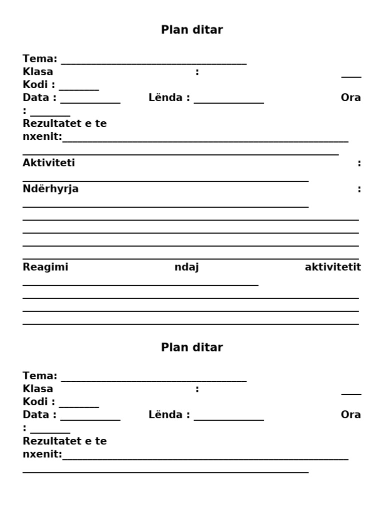 Plan Ditar | PDF