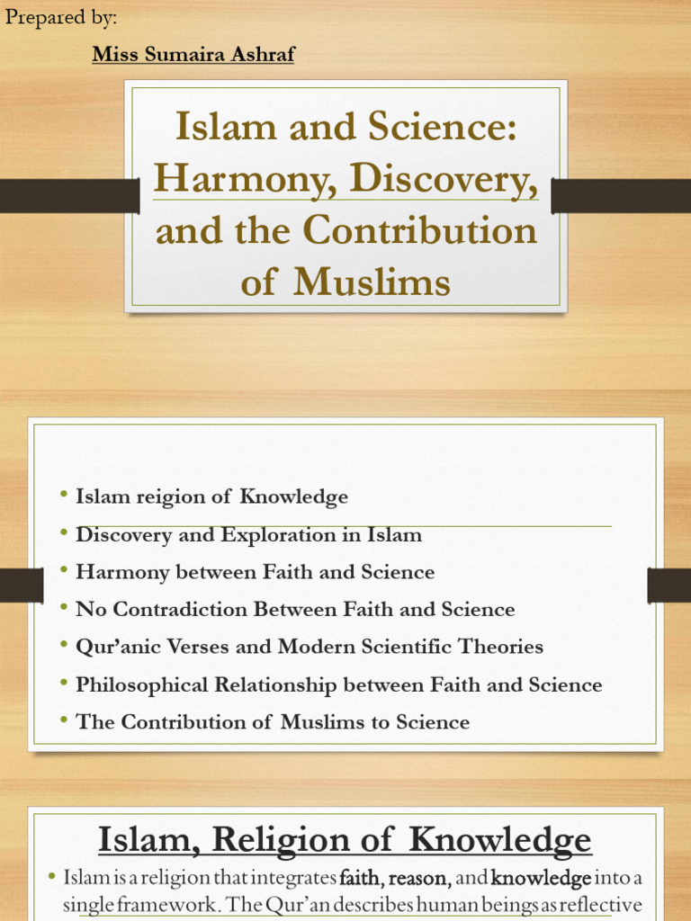 Islam's Harmony with Science Explained | PDF | Science | Faith