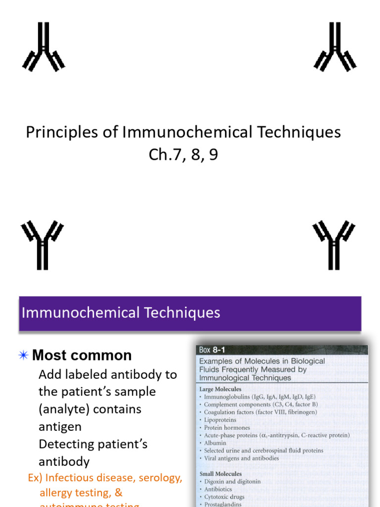 Immunochemical Techniques Overview | PDF | Immunoassay | Elisa