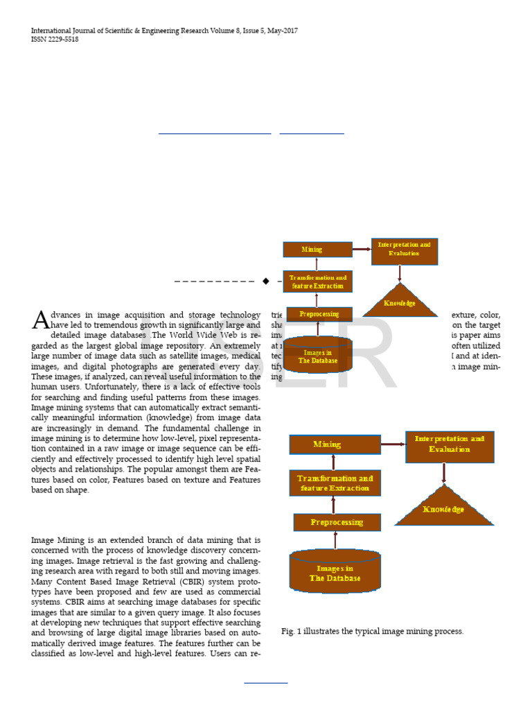 Image Mining Techniques Overview | PDF | Cluster Analysis | Databases