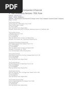 IT Companies List in Pune | PDF | Companies