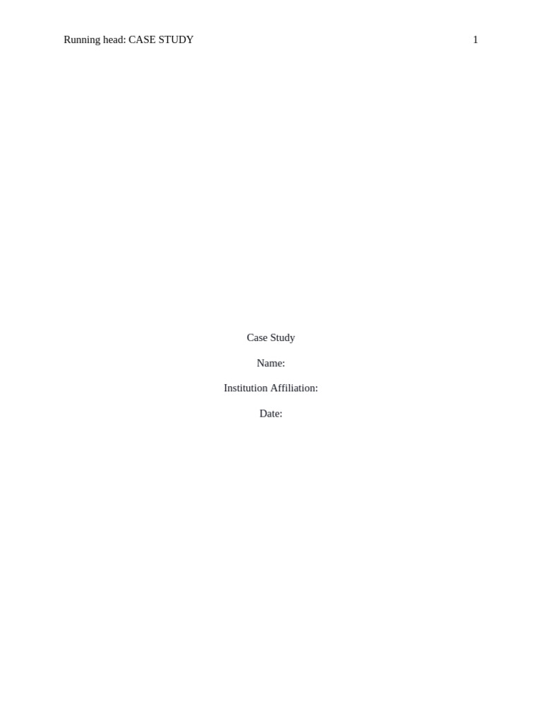 Case Study | PDF | Theory | Psychological Concepts