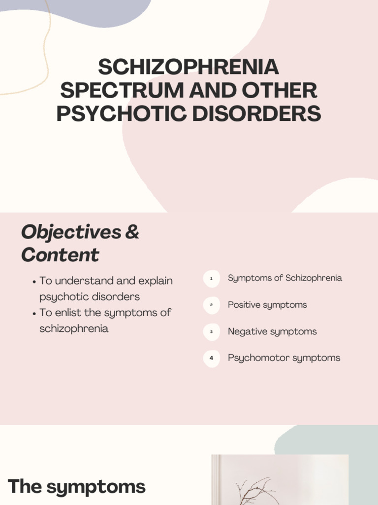 Schizophrenia Spectrum and Other Psycholtic Disoders | PDF