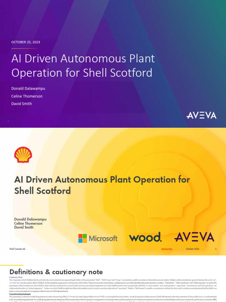 UC23NA 2IAI04 Shell Dalawampu Shell AI Driven Autonomous Plant ...