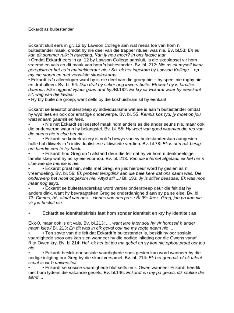 ONDERWêRELD OPSOMMING | PDF
