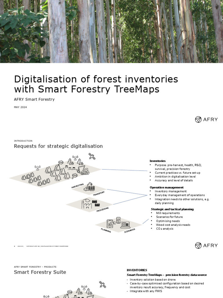Smart Forestry TreeMaps for Digital Inventories | PDF | Lidar ...