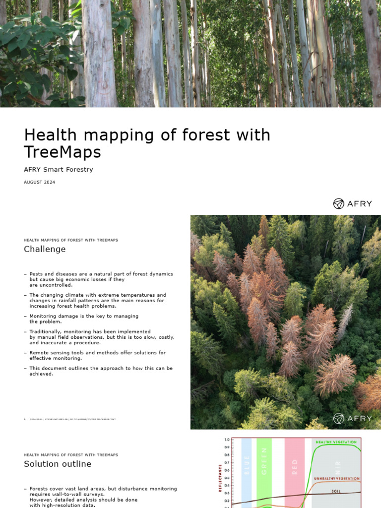 Forest Health Mapping with TreeMaps | PDF | Remote Sensing