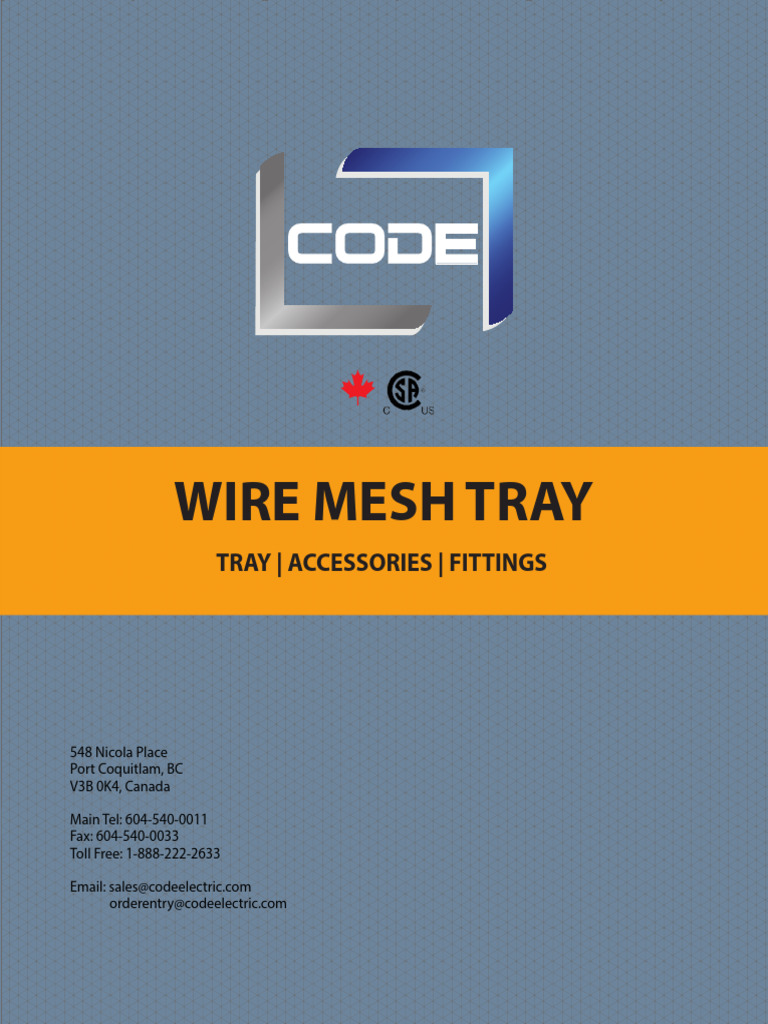 Wire Mesh Tray Solutions by CODE Manufacturing | PDF | Screw | Nut ...
