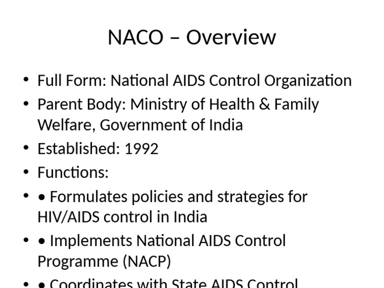 NACO Overview and Functions | PDF
