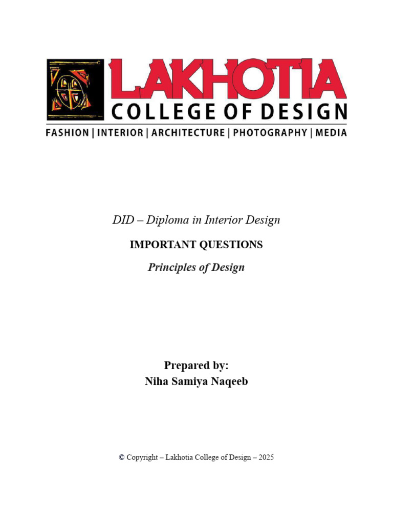 Essential Principles of Interior Design | PDF | Composition (Visual ...