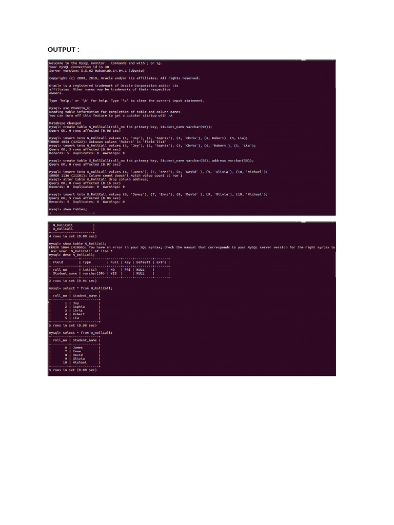 Dbms 6 | PDF