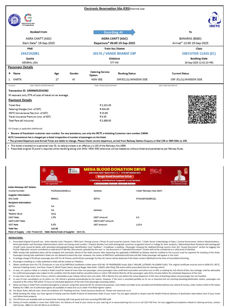 Ticket | PDF | Identity Document | Payments