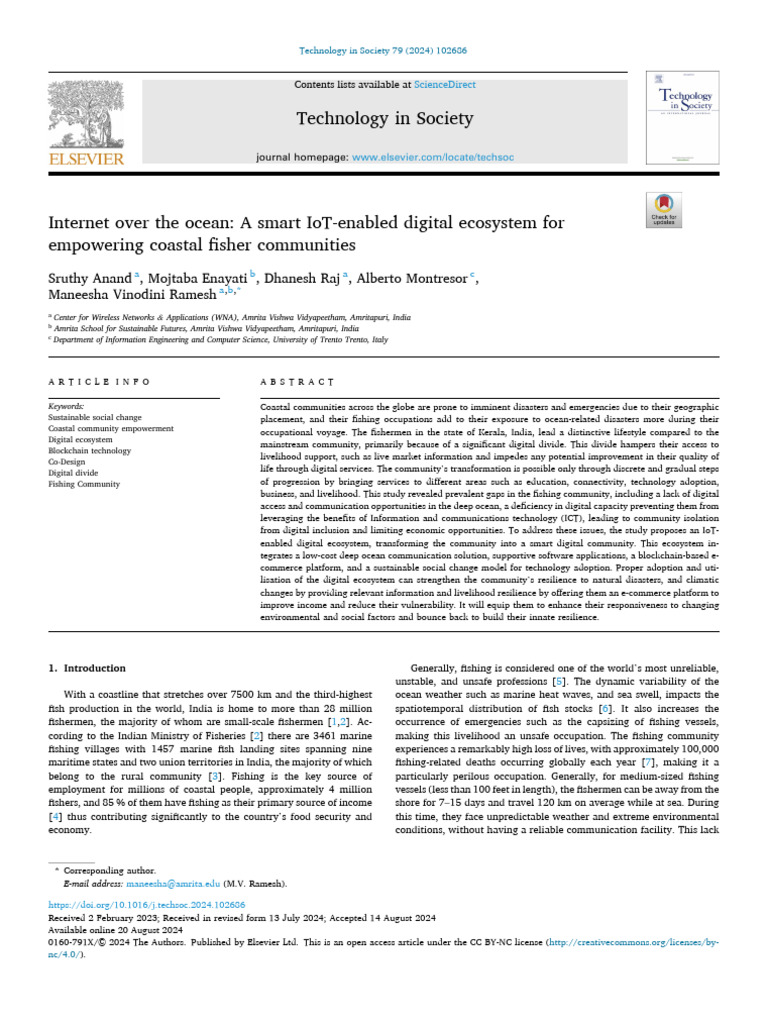 Fisher Man Safety Base Paper | PDF | Ecological Resilience | Oceans