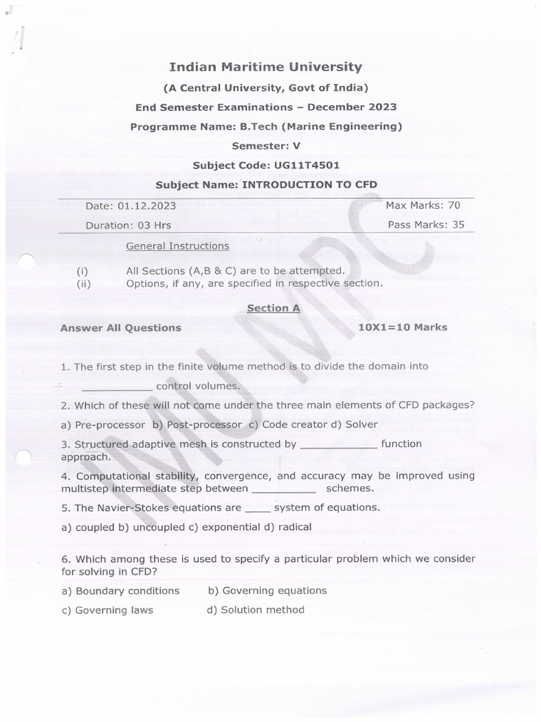 1 Dec23 Introduction To CFD | PDF
