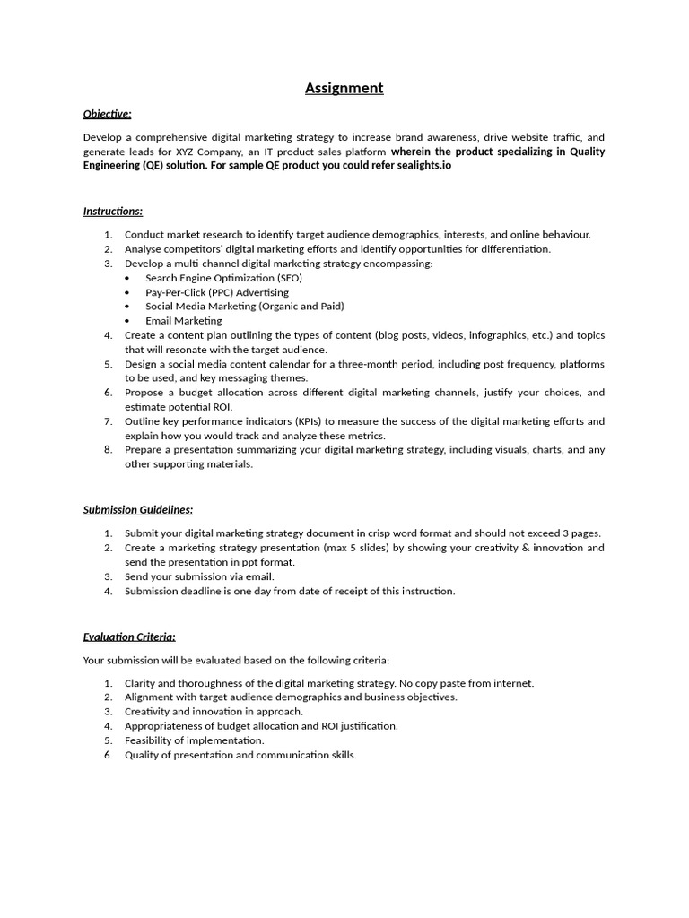 Digital Marketing Strategy for IT Sales | PDF | Digital Marketing ...
