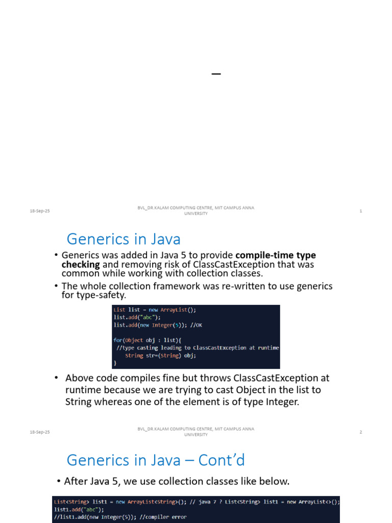7 - Generic Collections - Generic Classes and Methods | PDF | Parameter ...