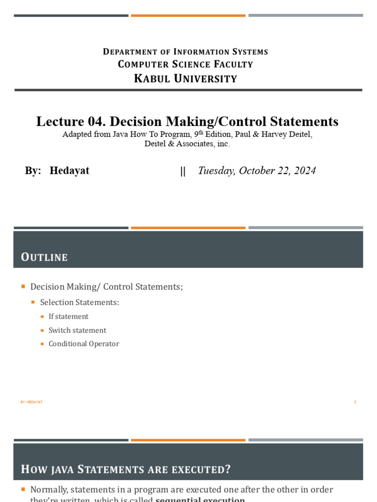 Java Decision Making Statements Guide | PDF | Mathematical Logic ...