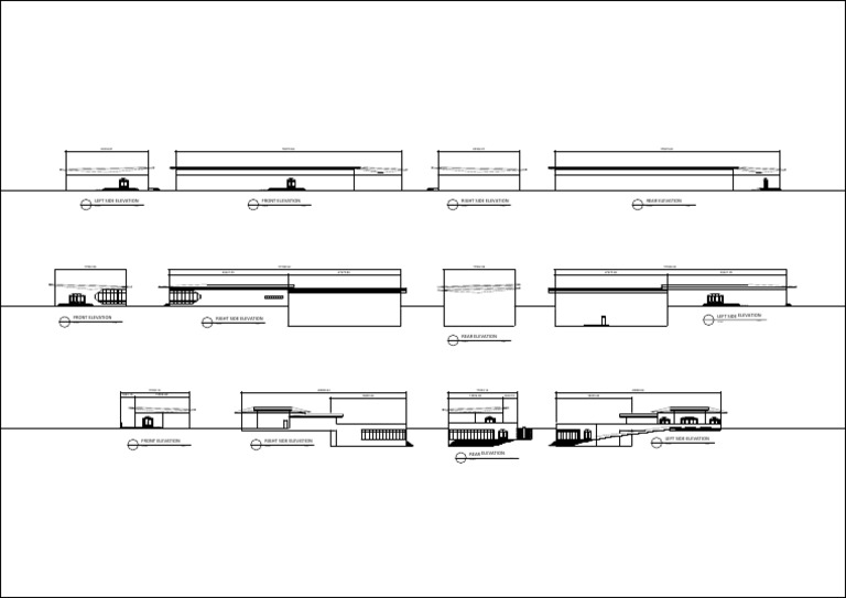 Architectural Elevation Plans 1:500 | PDF