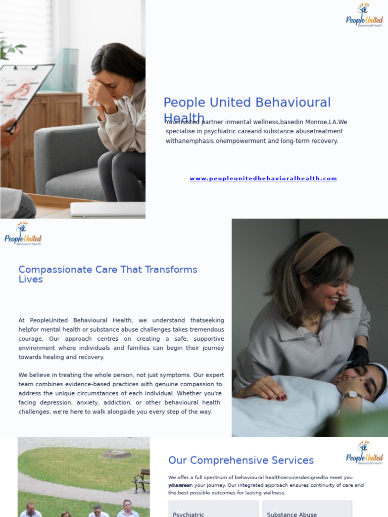 Personalized Care at People United Behavioral Health | PDF | Mental ...