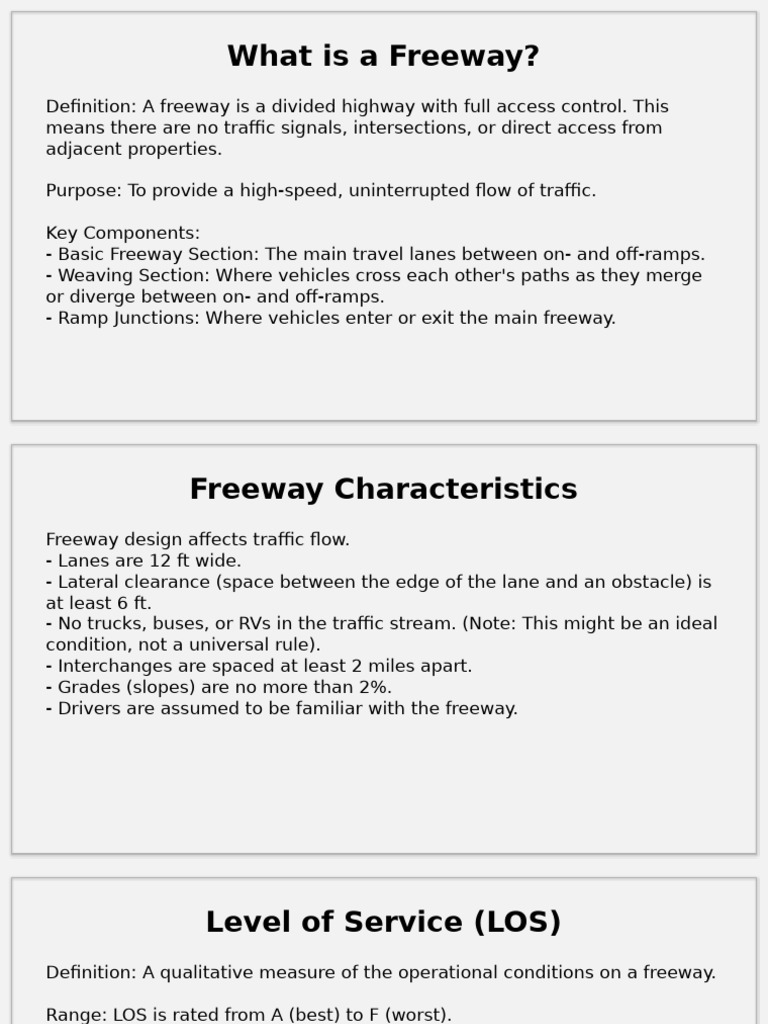 Freeways Full Canva | PDF | Interchange (Road) | Traffic