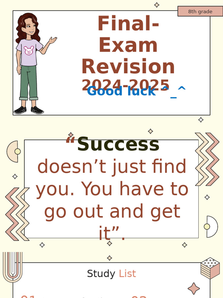 Final Exam Revision - 2025 | PDF