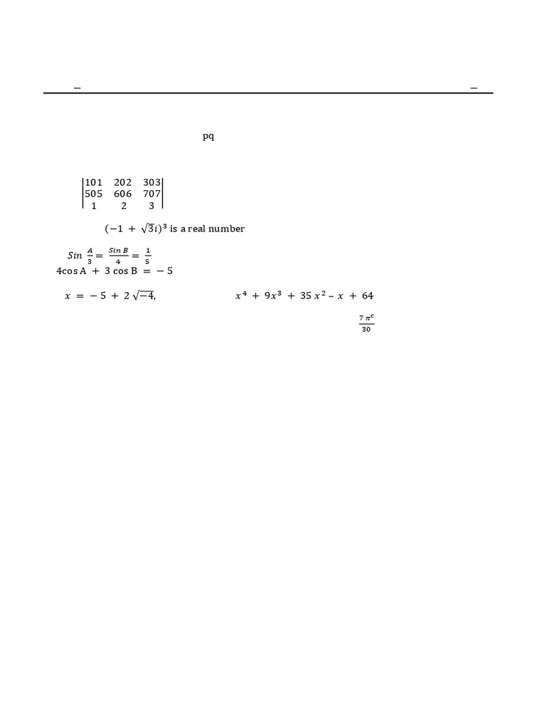 Class XI Mathematics Home Assignment 2025 | PDF