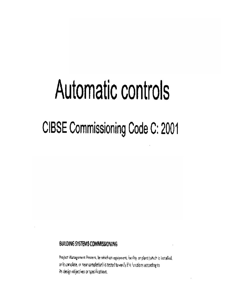 AutomaticControl CommissioningCodeC-Book1 | PDF