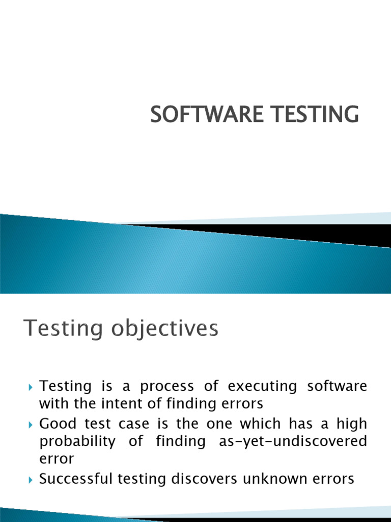 Software Testing Techniques Overview | PDF | Software Testing | Control ...