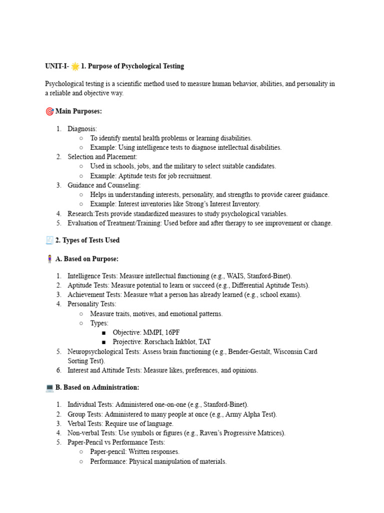Validity in Psychological Testing | PDF | Wechsler Adult Intelligence ...