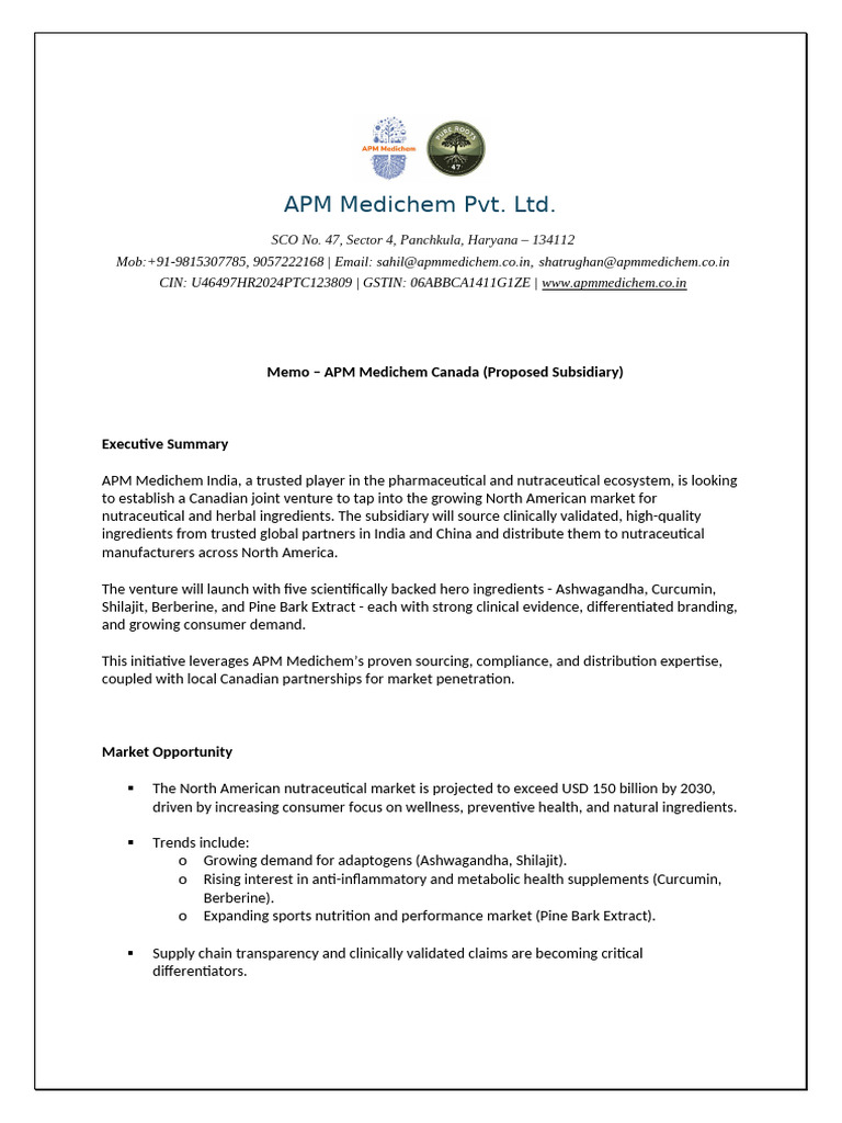 APM Canada | PDF | Nutraceutical