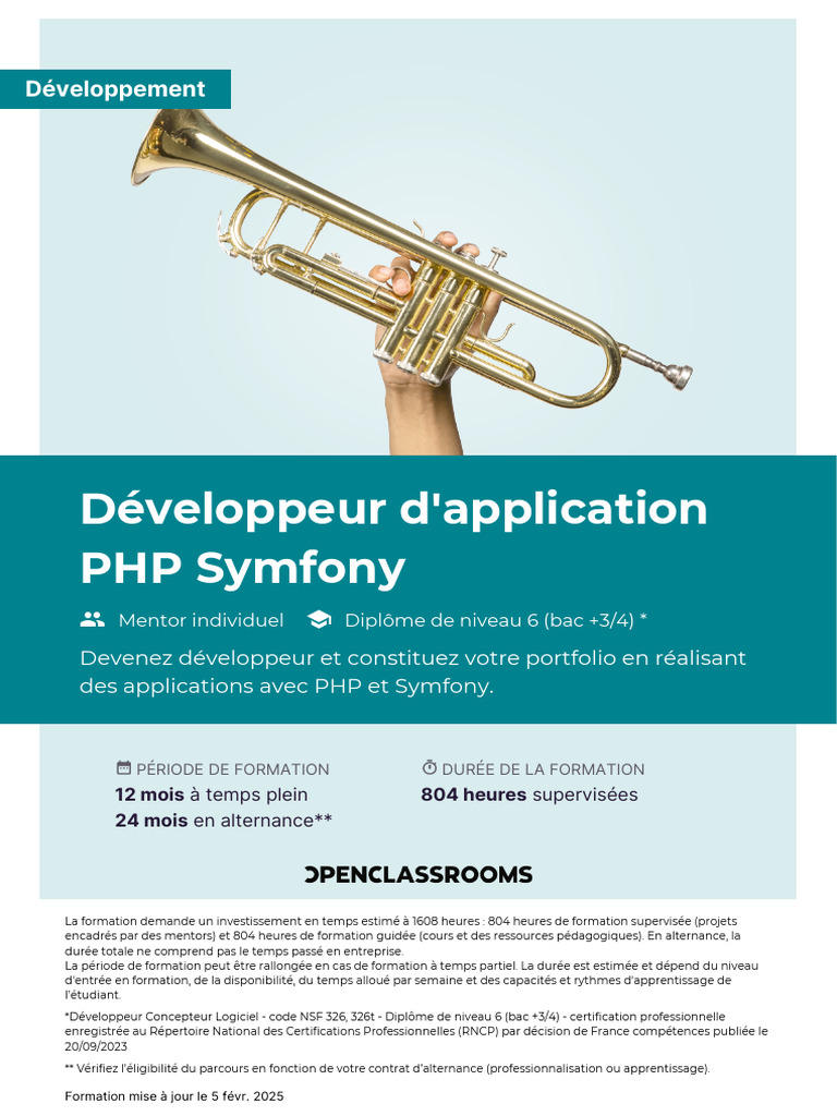 Formation Développeur PHP Symfony | PDF | PHP | Internet