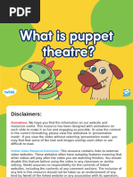 Puppet Show Planning Workbook | PDF | Puppetry | Entertainment